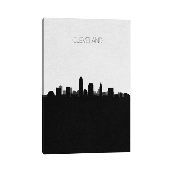 Ebern Designs Cleveland, Ohio City Skyline by Wrapped Canvas